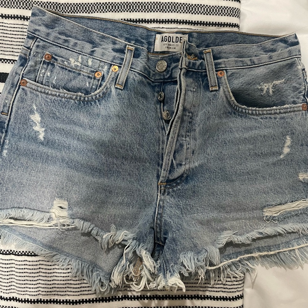AGOLDE PARKER VINTAGE CUT OFF SHORT IN SWAPMEET